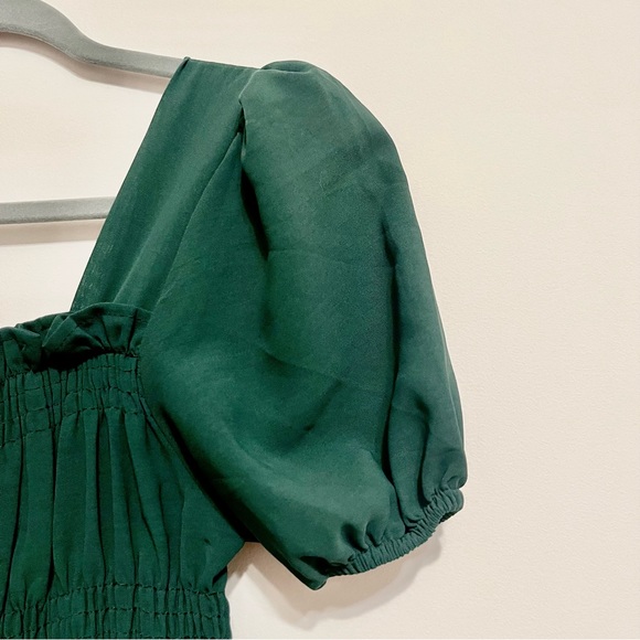 Midi Dark Green Dress - Picture 3 of 3